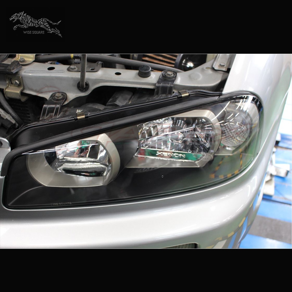 BEHRMAN WISE SQUARE Headlight Repair Lens Kit for SKYLINE R34 / ER34