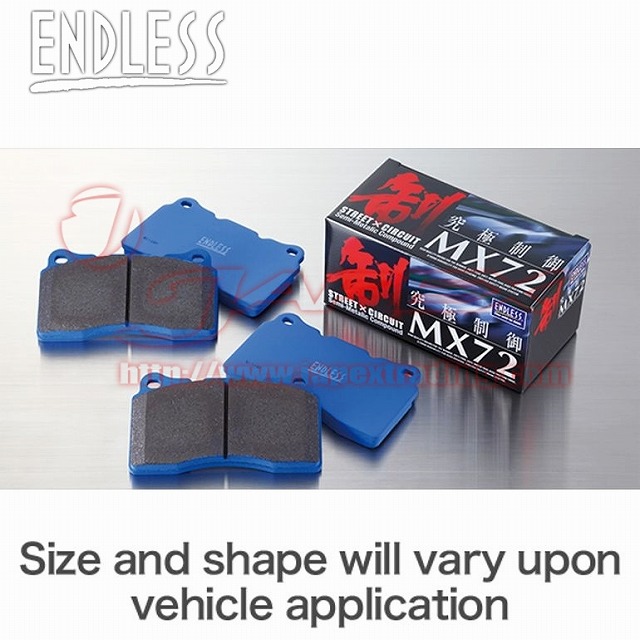ENDLESS MX72 Front Brake Pads for LANCER EVOLUTION EVO7 CT9A