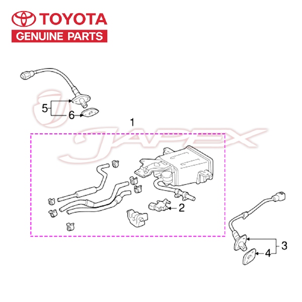 TOYOTA OEM Charcoal Emission Canister Assy for 4RUNNER VZN180 5VZFE