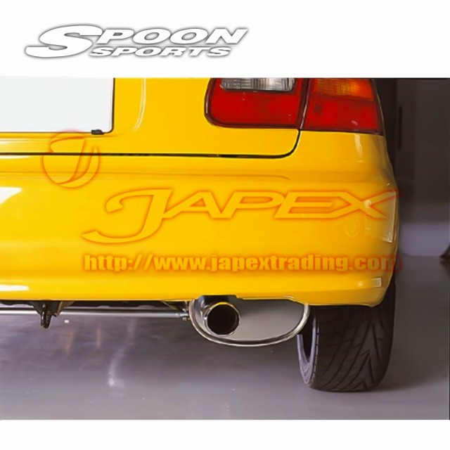 EG-6 EF-9 B16A エキマニ スプーン Spoon SPOON SPORTS Tail Silencer N1 Muffler for CIVIC EG6 B16A