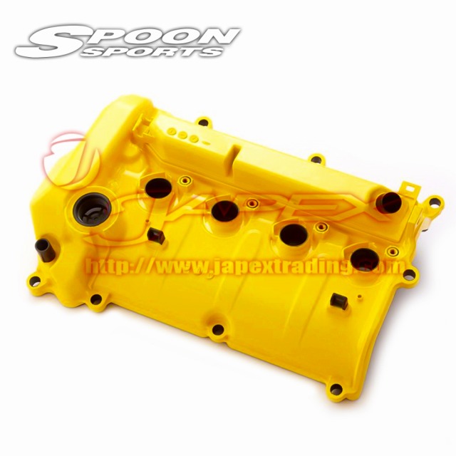 SPOON SPORTS Yellow Engine Head Cover for FIT HYBRID GP5 LEB