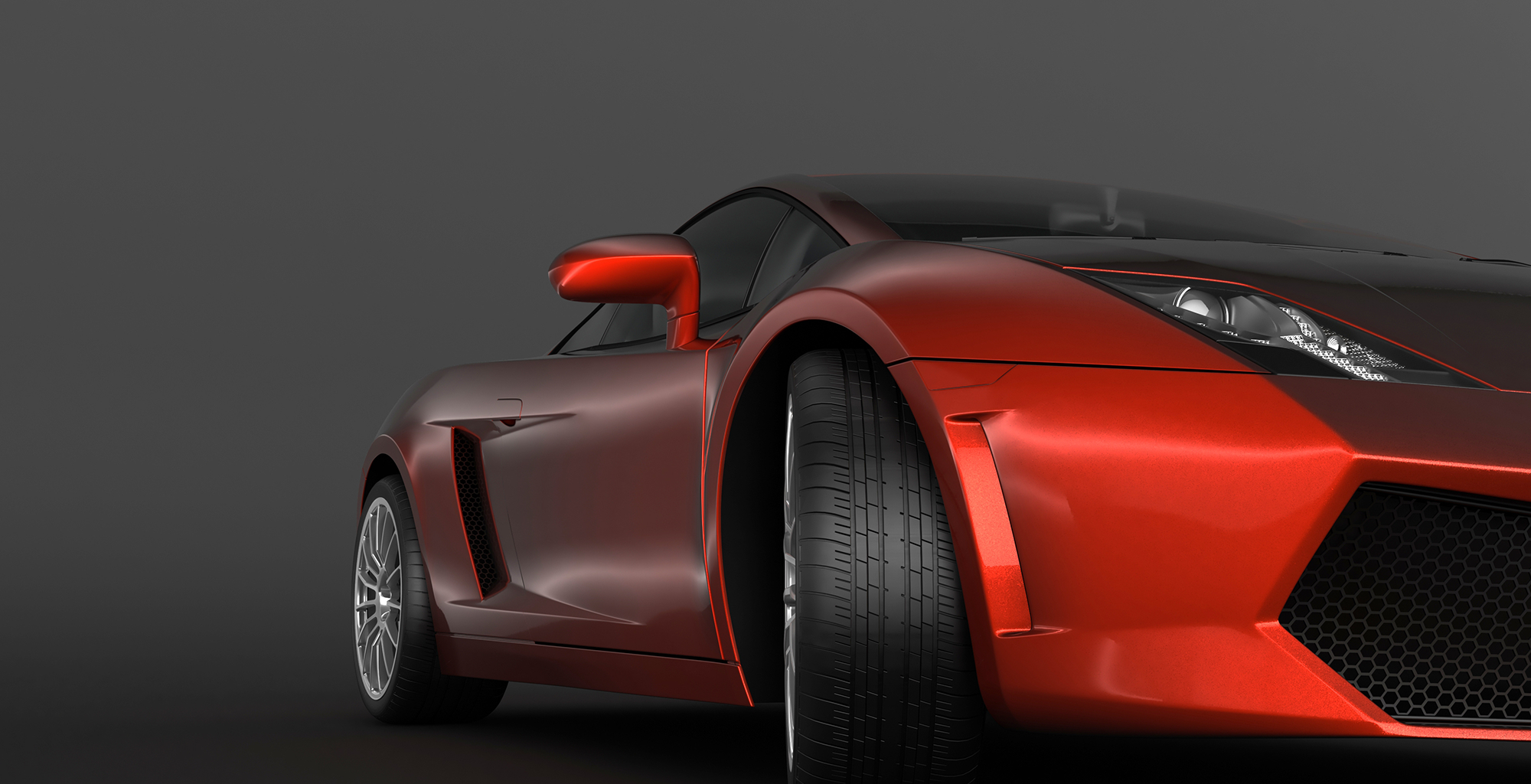 赤いスポーツカー